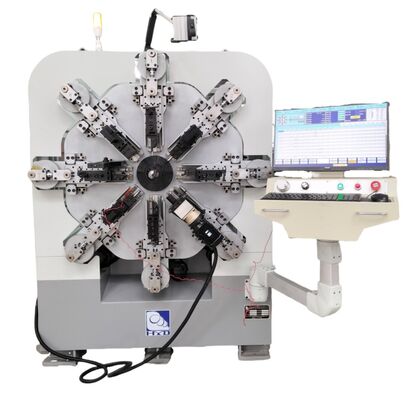 12-14 محور اتوماتیک ماشین تولید بهار CNC 1 تا 4 میلی متر سیستم های پیچ و تاب