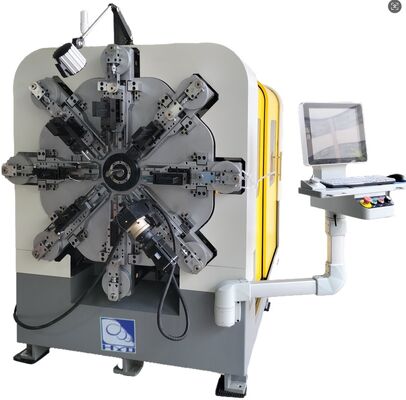 12-14 محور اتوماتیک ماشین تولید بهار CNC 1 تا 4 میلی متر سیستم های پیچ و تاب