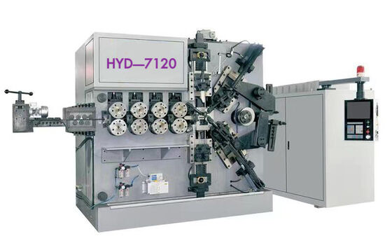 دستگاه فنر پیچ اتوماتیک 7 محوره CNC چند منظوره موتور هسته 6-16 میلی متر برای فلز و متالورژی