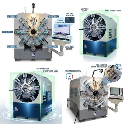 بادامک کامپیوتری - کمتر CNC بهار خم ماشین / کویل ماشین بهار قطر 0.3 - 2.5mm