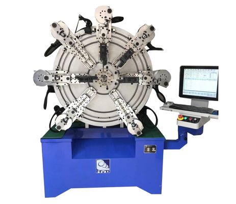 27KW CNC تنش پیچشی دستگاه کویلینگ فنری با سیستم های دوازده محوری
