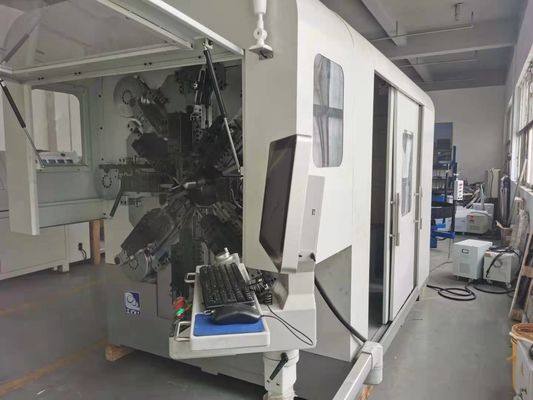 دستگاه سیم پیچ ساز فنر CNC 14 محوری با سیم پیچ گردان