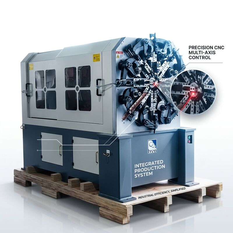 دستگاه فنر CNC چرخشی پنج محوری 1.0 - 4.0 میلی متری سیستم موتور ژاپن
